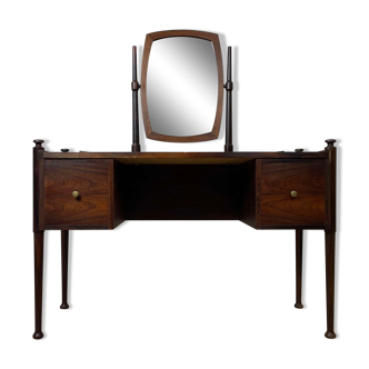 Coiffeuse scandinave vintage en palissandre, années 60
