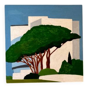 Peinture sur panneau,