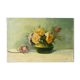 Painting, oil on canvas, bouquet of flowers, roses, 20s