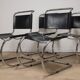 Set of 4 MR10 chairs by Ludwig Mies Van Der Rohe