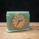 JAZ Pendulette / Mechanical Awakening - Art Deco Style - Mint Color - 1950s