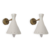 Pair of Italian 50s style wall lights