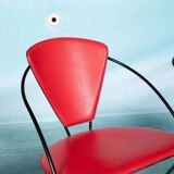 Ensemble de 4 chaises Linda, design italien des années 1980.