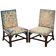 Pair of Thomas Chippendale chairs from the 1760s, embroidered and carved.