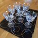 Vintage crystal port glasses