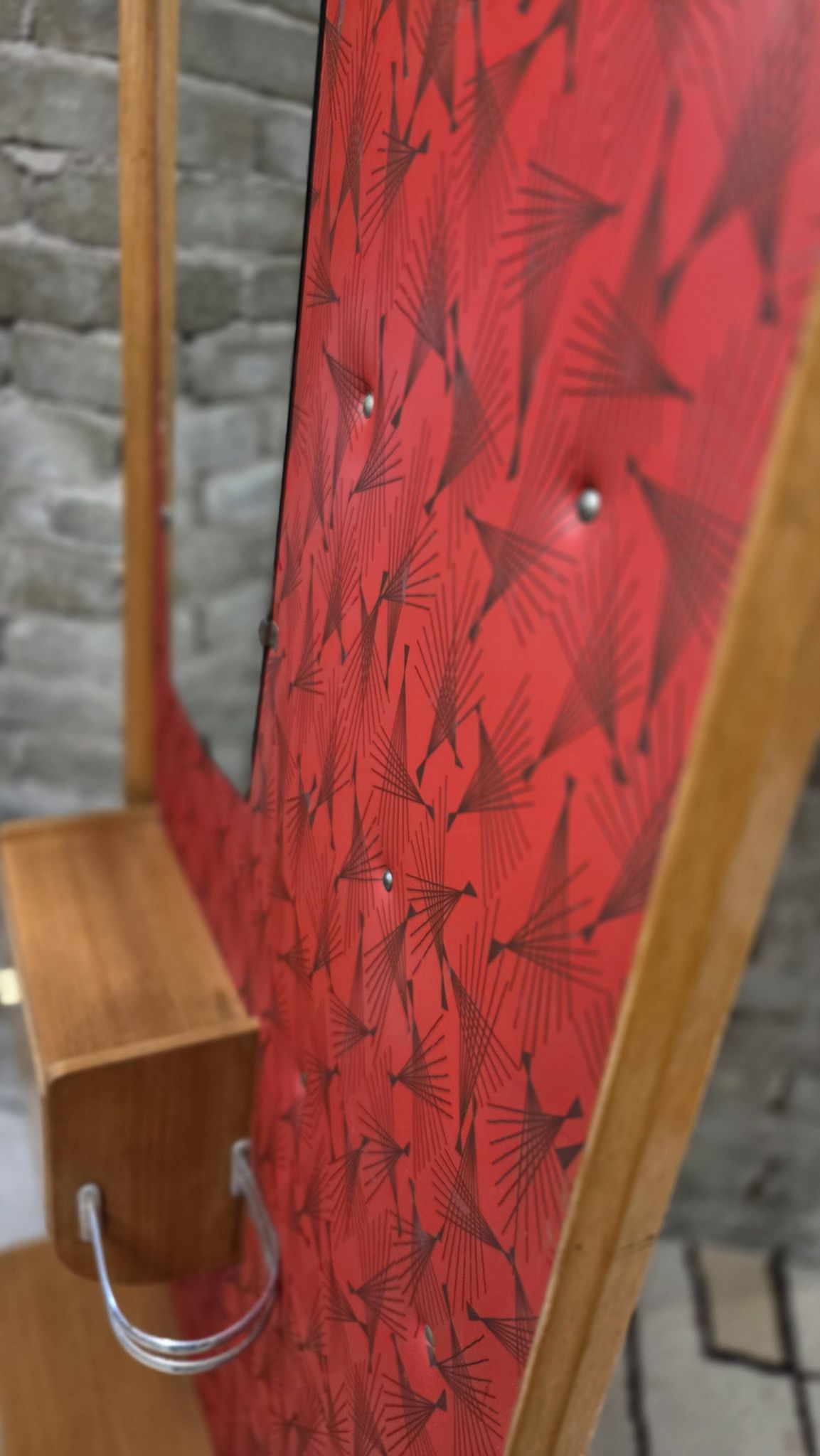 Vintage wall coat rack from the 50s/60s – Rockabilly design cloakroom