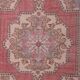 Vintage Turkish rug from Oushak, hand-woven 132x216 cm