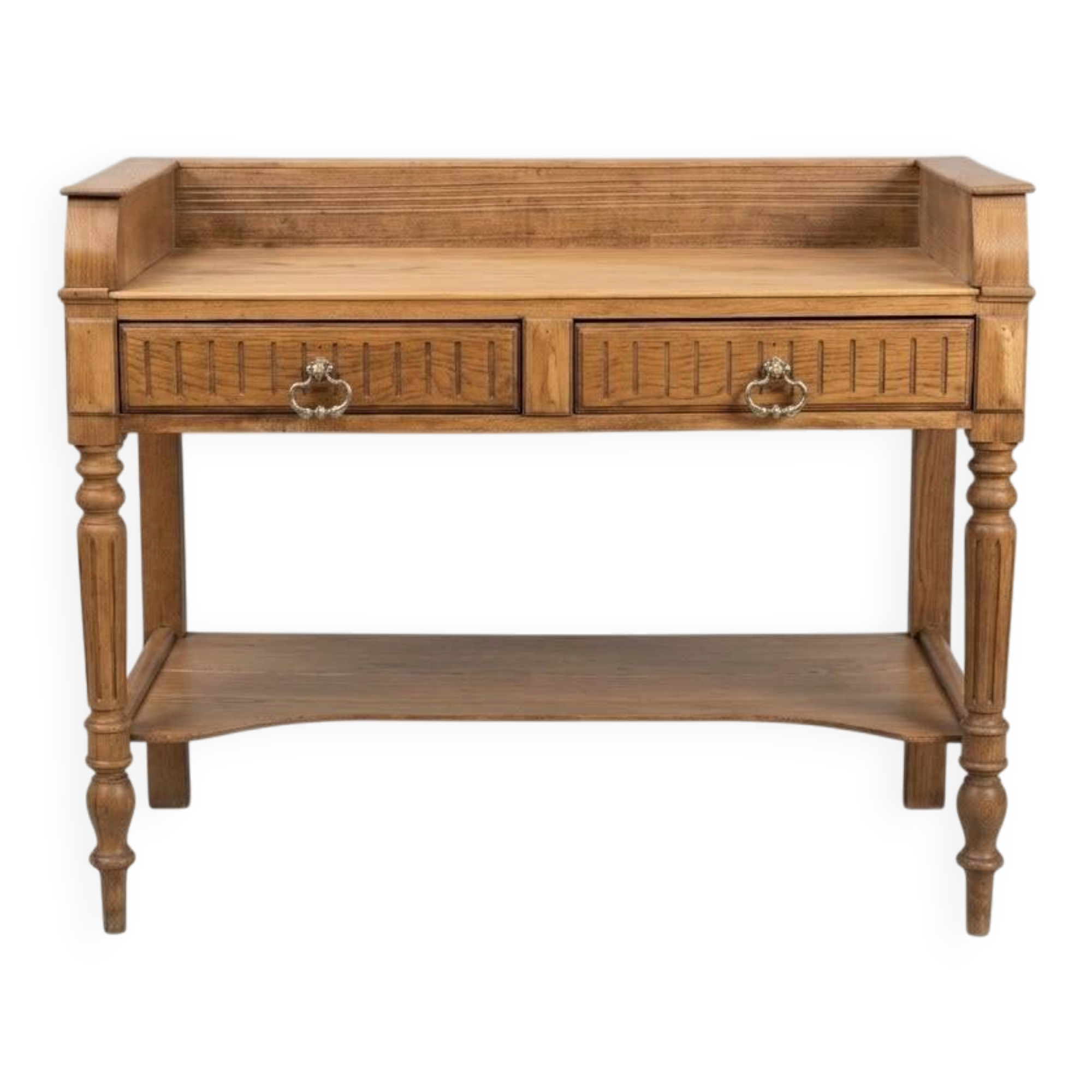 Renovated antique oak hairdresser – Console, desk, entrance furniture, accent furniture, serving table.