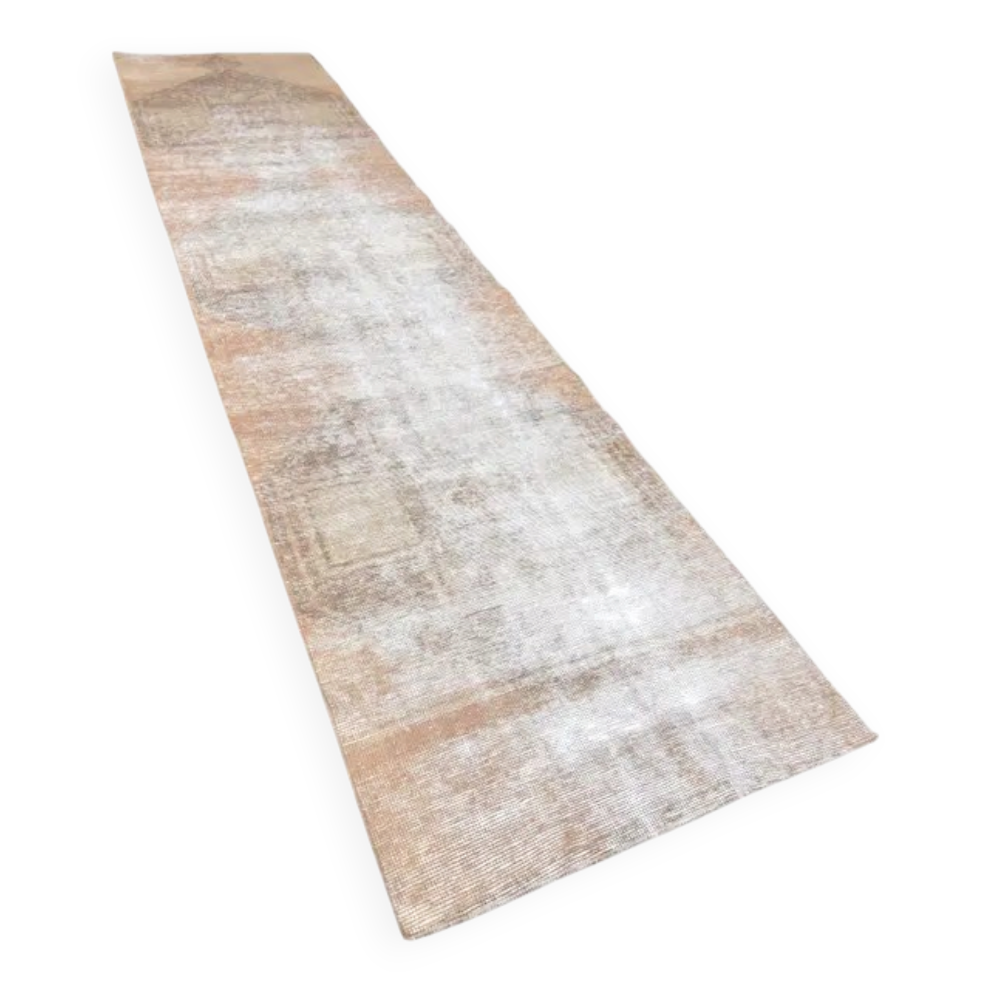 Vintage Turkish hallway carpet from the 1920s - 89 cm × 355 cm
