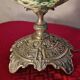 lampe ancienne 65x32 bronze et porcelaine inter a tirette tres bon etat