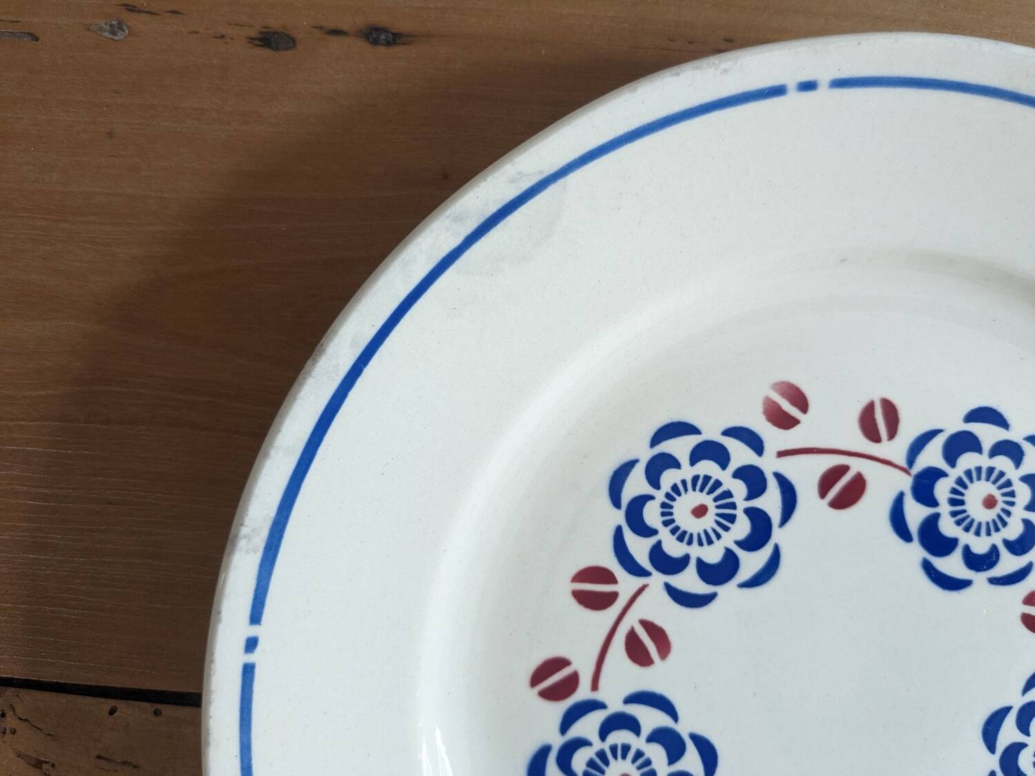 Six Badonviller Bagatelle flat plates