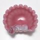 Vide poche, cendrier en opaline rose et verre Lattimo par Fratelli Toso, Italie