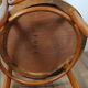 Old curved wooden armchair, 1930/1950. 78x58x48 cm.