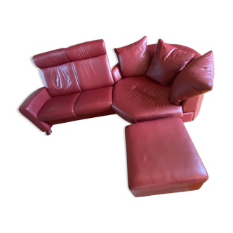 Stressless leather sofa