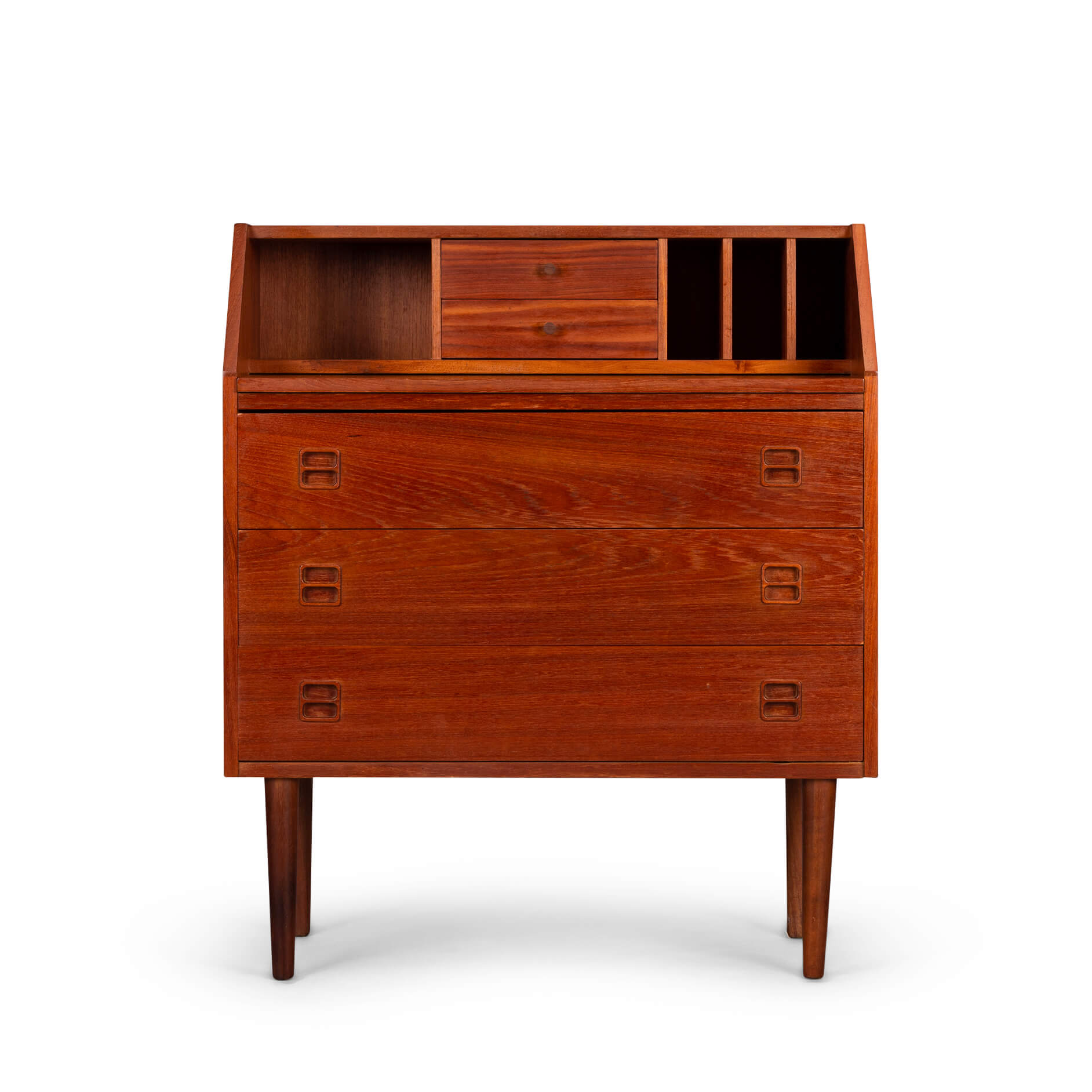 Danish vintage teak secretaire, 1960s