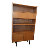 Vitrine bibliothèque vintage moderniste années 50
