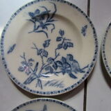 Plates earth fire batch of 6 birds vintage decorations