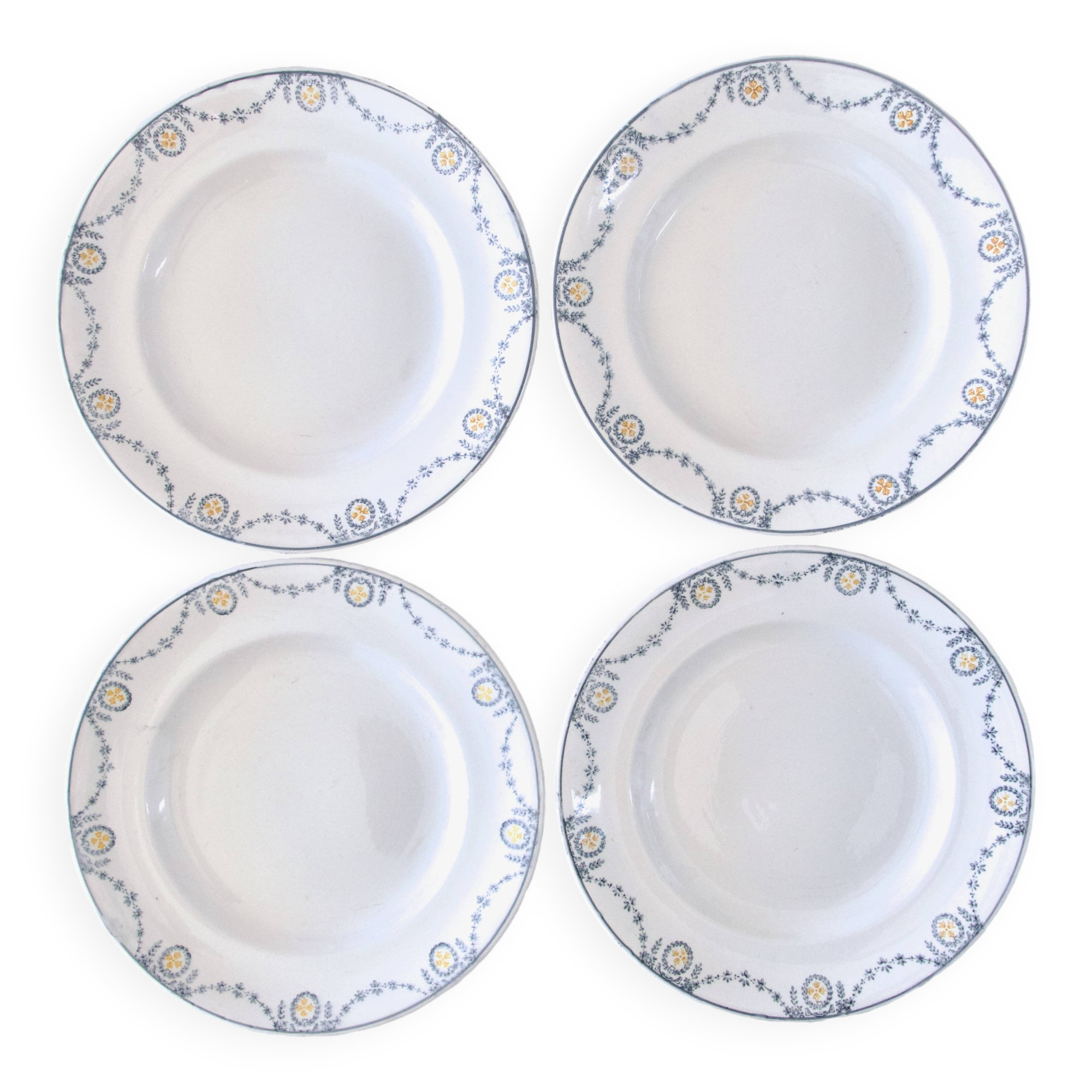 Old Longwy flat plates "Moselle" collection