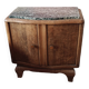 Marble top bedside cabinet