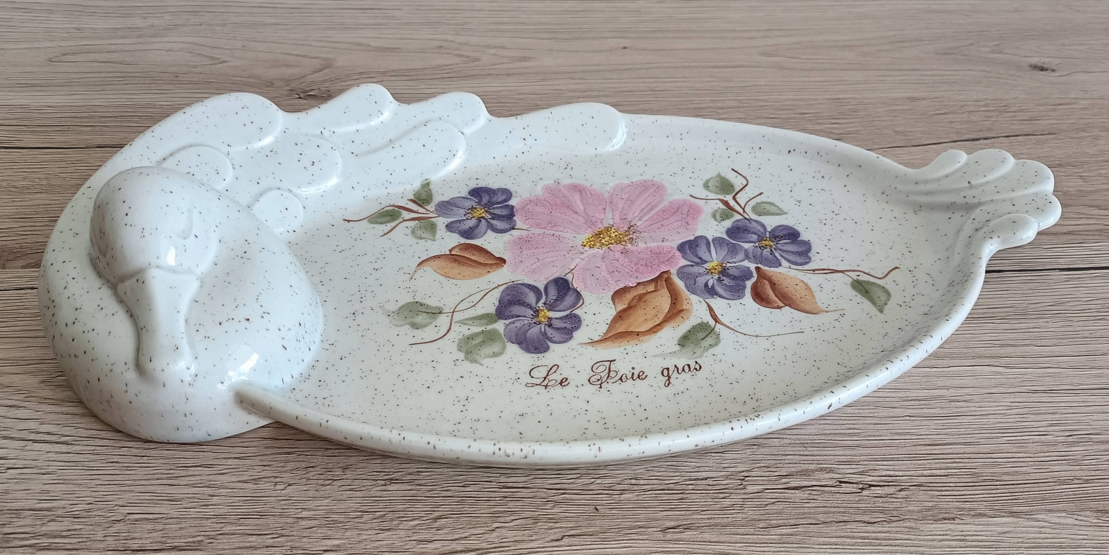 Ceramic foie gras serving dish