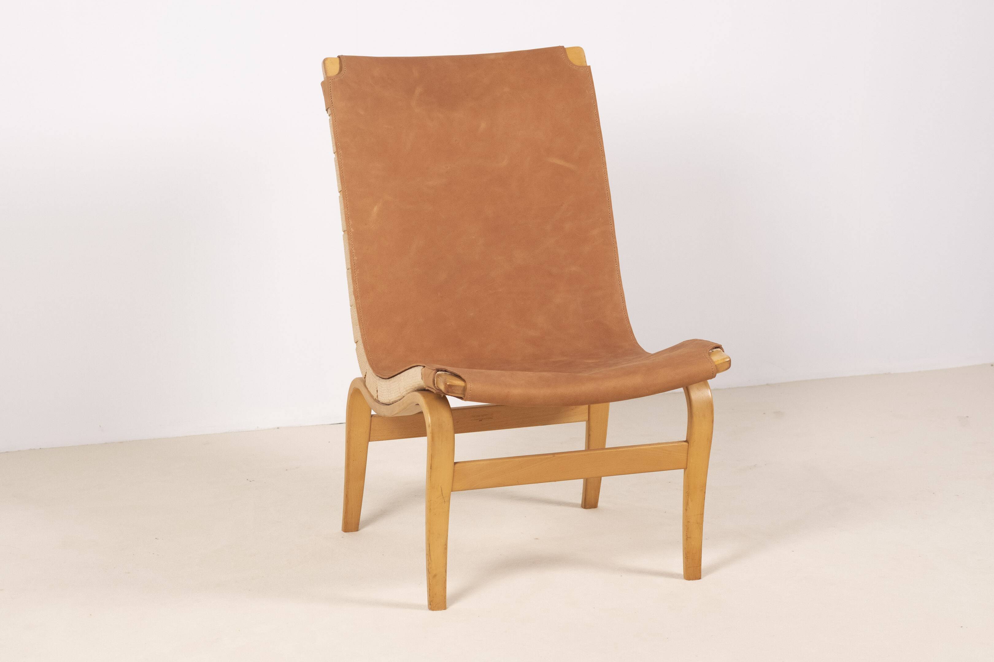 1 fauteuil lounge « Eva » de Bruno Mathsson, Suède des années 1960
