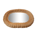 Miroir en rotin