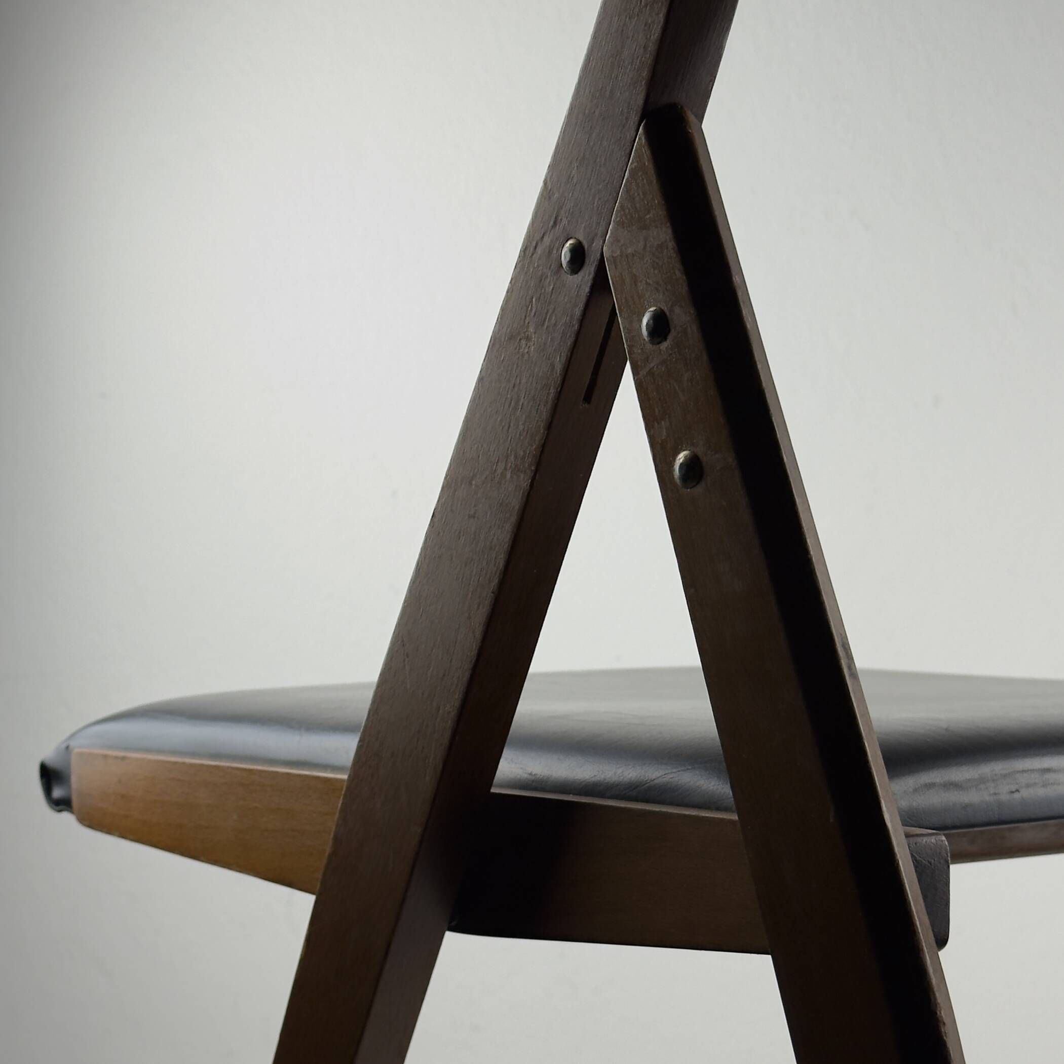 1970s Vintage folding chairs Eden by Gio Ponti for Stol Kamnik, Set of 6