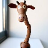 Rare and authentic Wakouwa Vintage, Giraffe model, 1950s