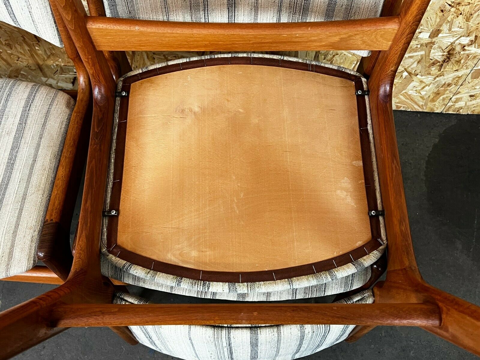 4x 60s 70s teak chairs Chair Dining Chair Henning Kjaernulf Danish 60s