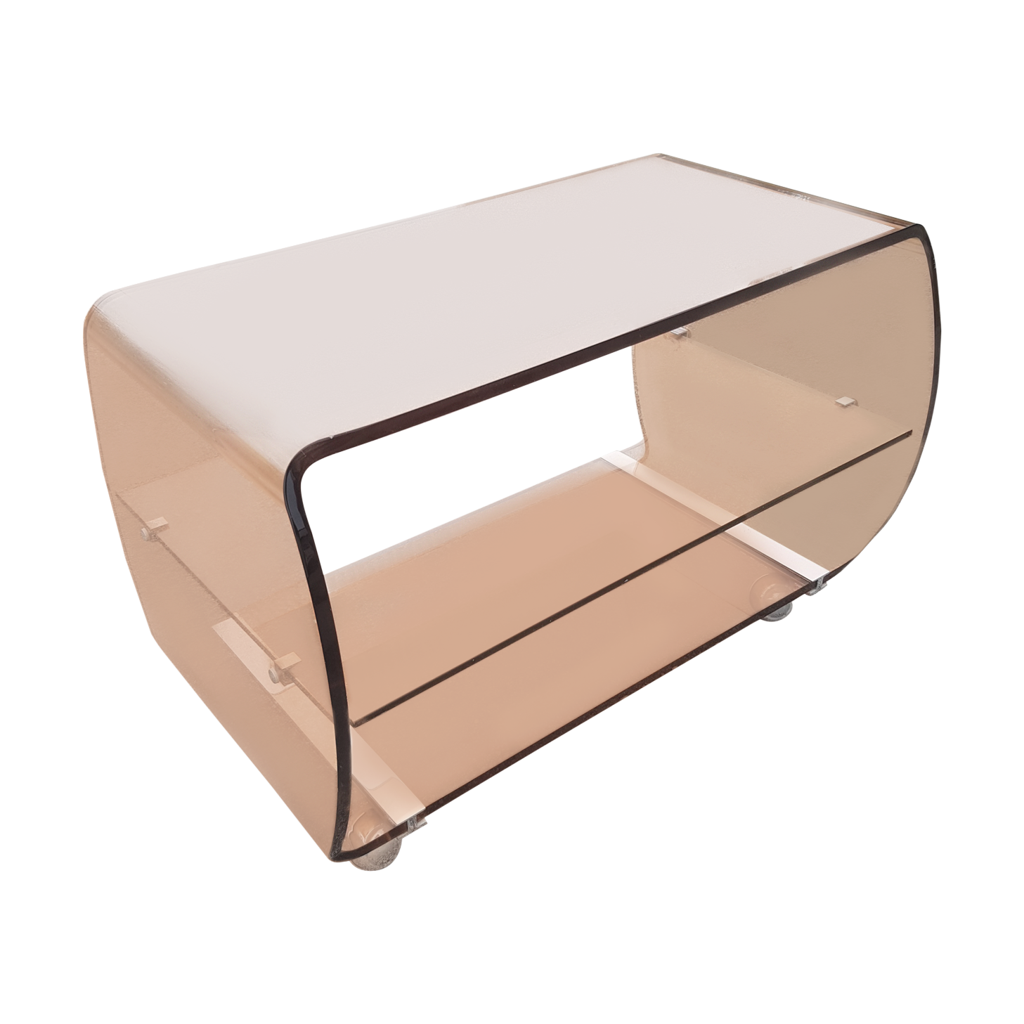 Table TV Desserte en atluglass Michel Dumas