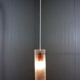 Lampe suspendue vintage en verre Kaiser Leuchten, années 1960
