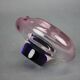 1960s Czech Pink and Blue Sommerso Glass Ashtray by Hospodka