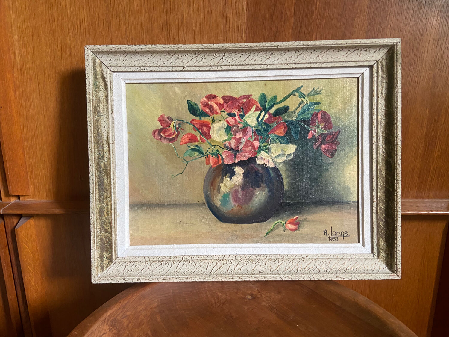 Oil on canvas vintage