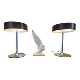 Pair of Vintage Italian Malibu Lamps 1980s