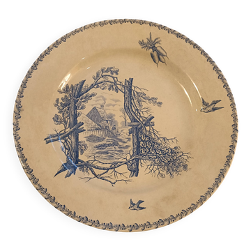Grand plat terre de fer compagnie franco  anglaise
