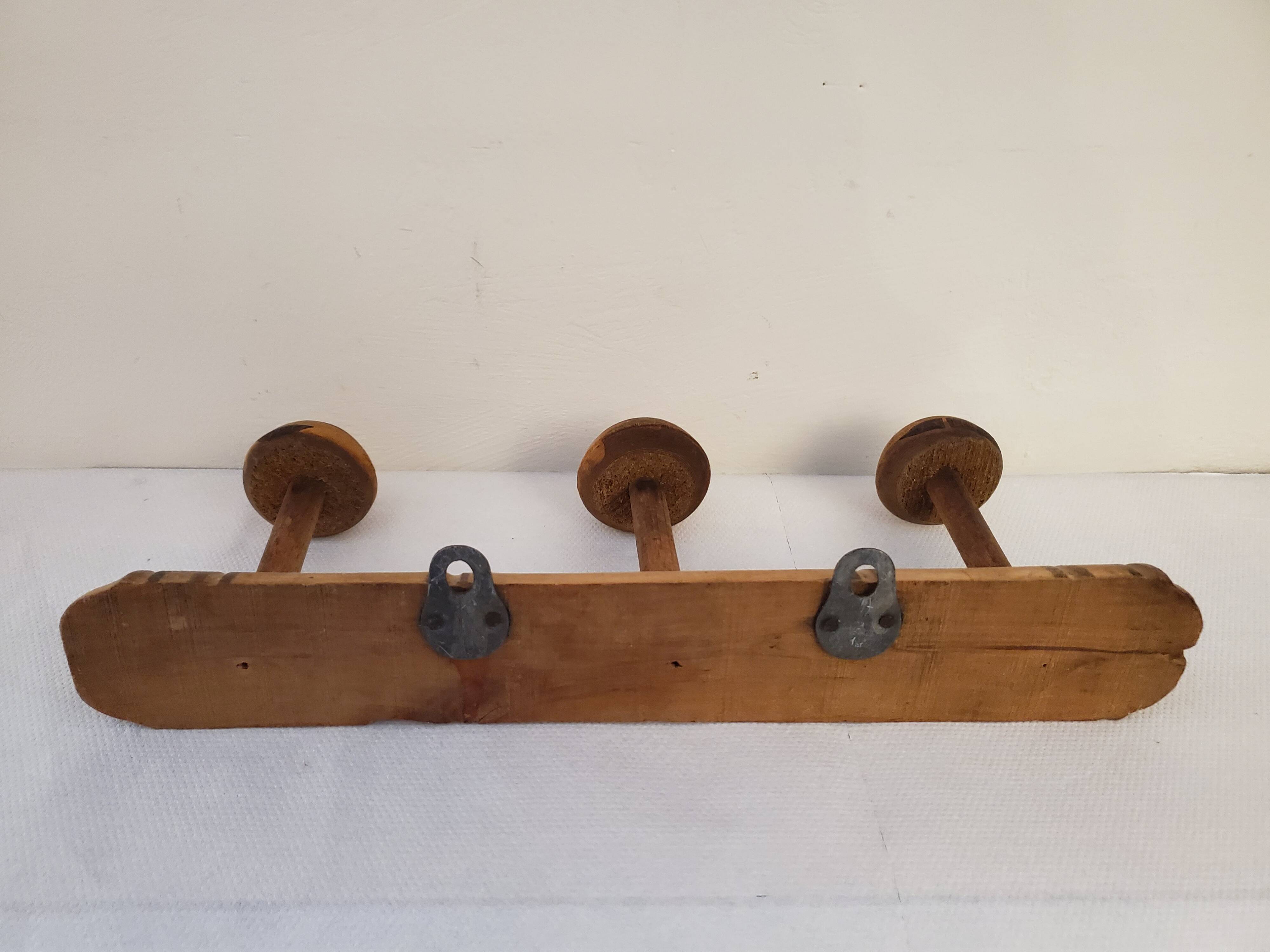 Wooden coat rack