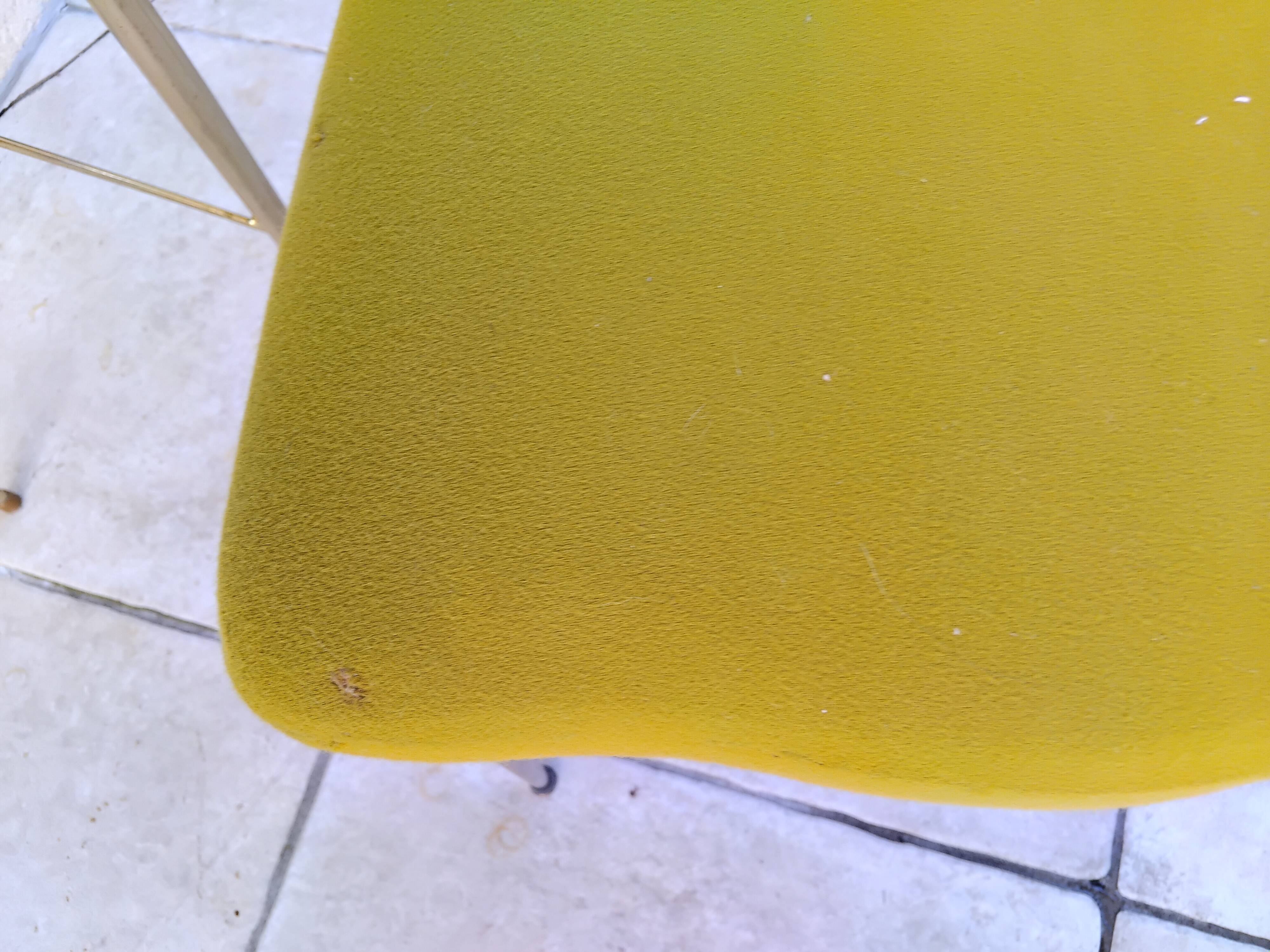 Coiffeuse et chaise vintage verre et métal dorée