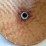 Vintage braided rattan suspension