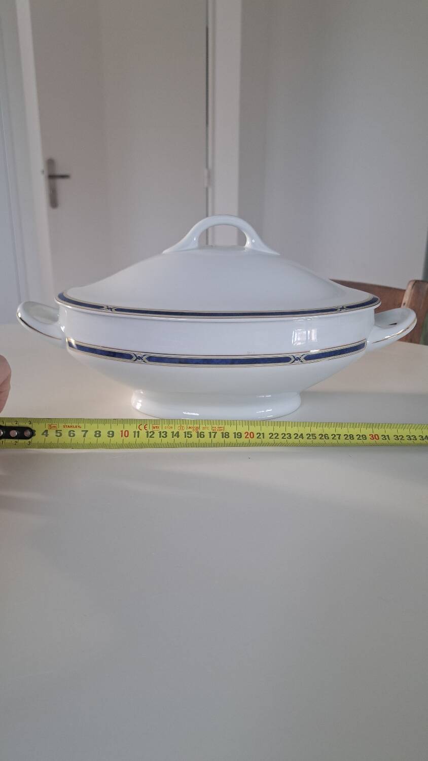 Soup tureen + Haviland plate