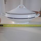 Soup tureen + Haviland plate