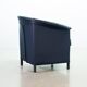 Wittmann Petrol Soft Leather Club Chair Model Aura  Designed by Paolo Piva