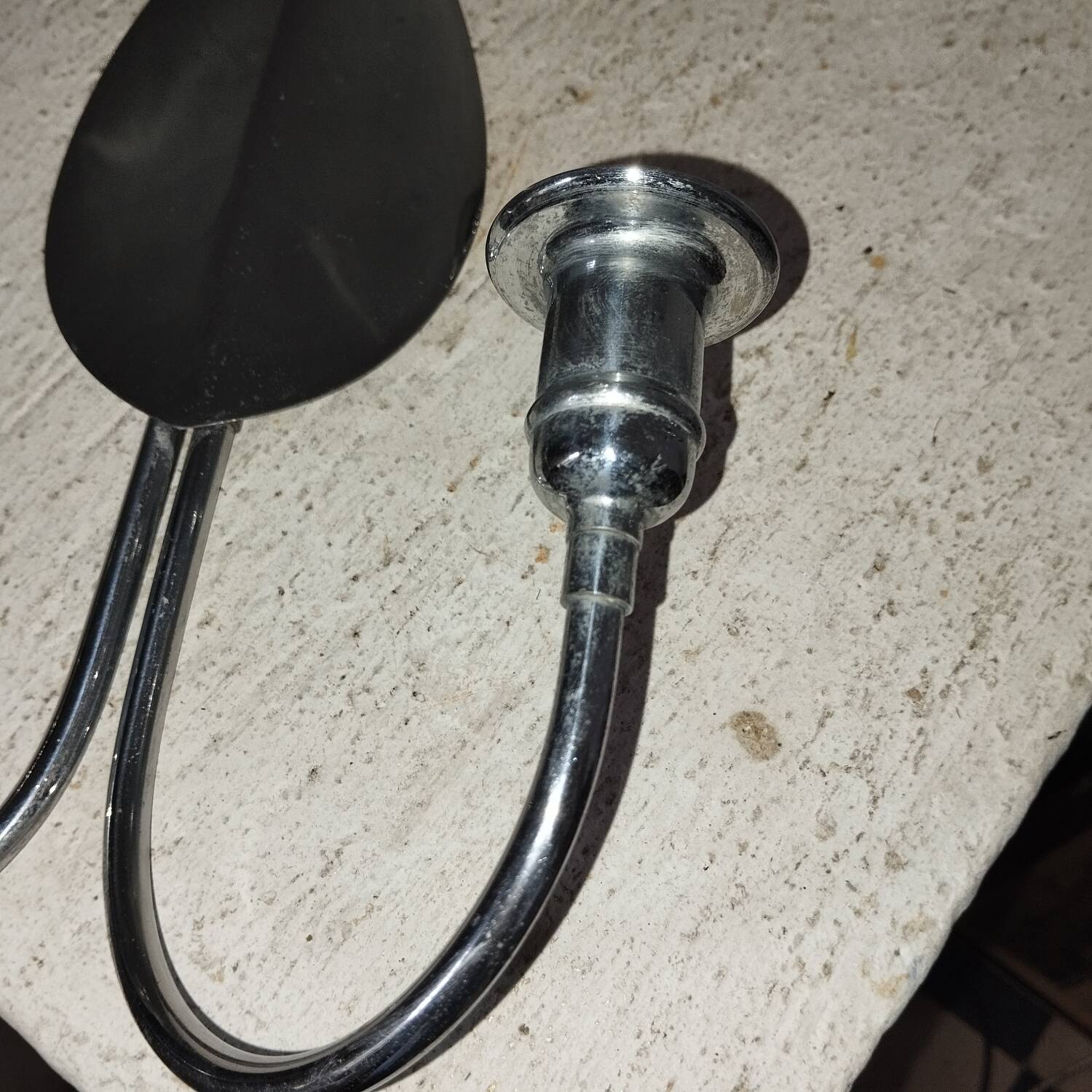 2 chrome candlestick wall lights from the 70s