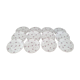 Lot de 12 assiettes à dessert en porcelaine Lourioux Foëcy France décor floral et doré