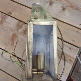 Brass exterior wall sconces, 50s-60s