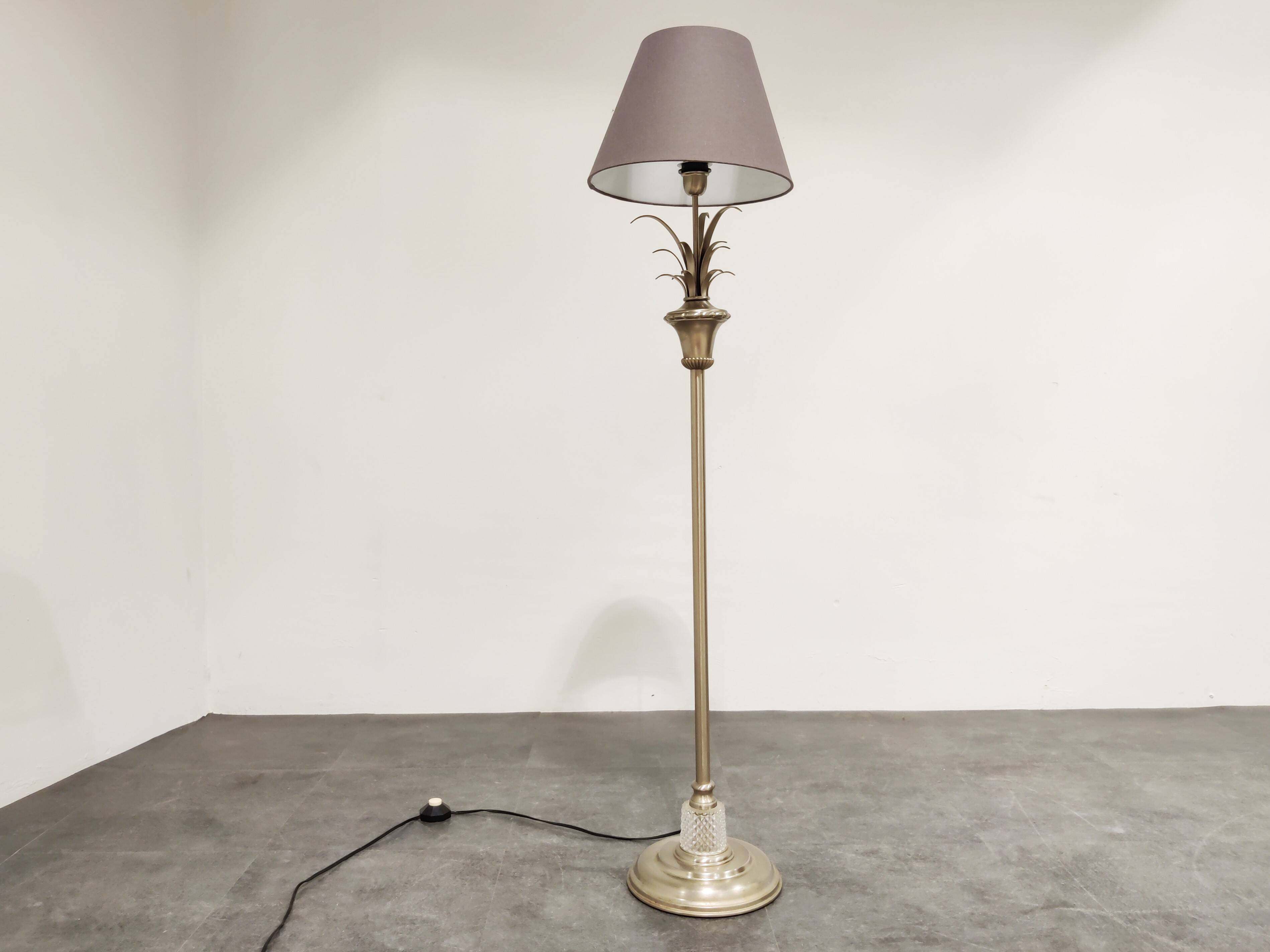 Vintage pineapple leaf floorlamp, 1970s