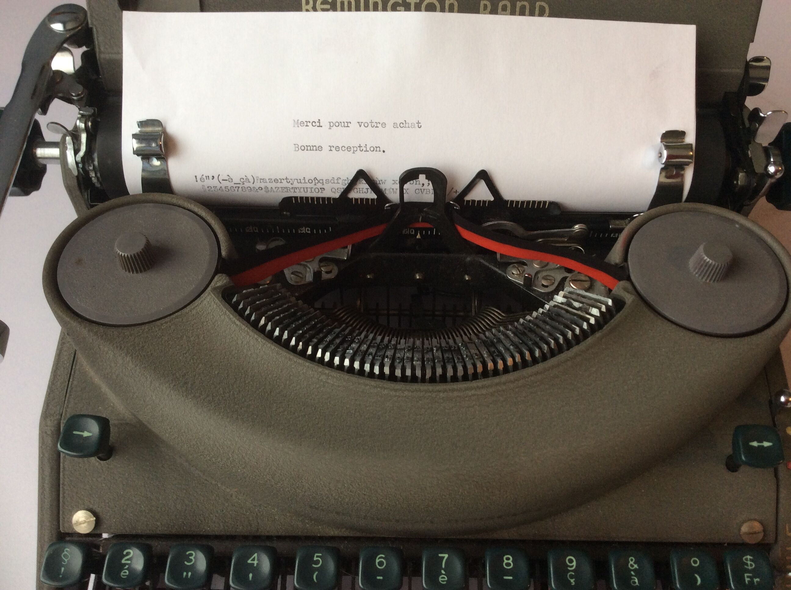 Old remington noiseless portable typewriter
