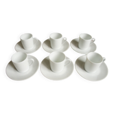 Set of 6 Limoges porcelain cups
