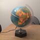 Lampe Globe terrestre mappemonde Grange Batelière 1973