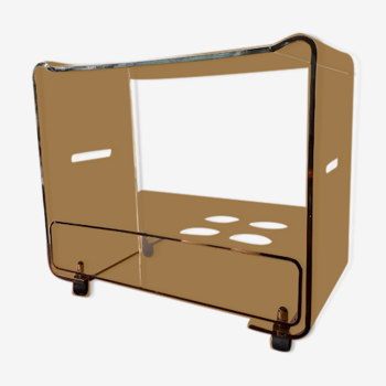 Smoked plexi service trolley