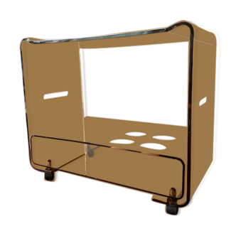 Smoked plexi service trolley